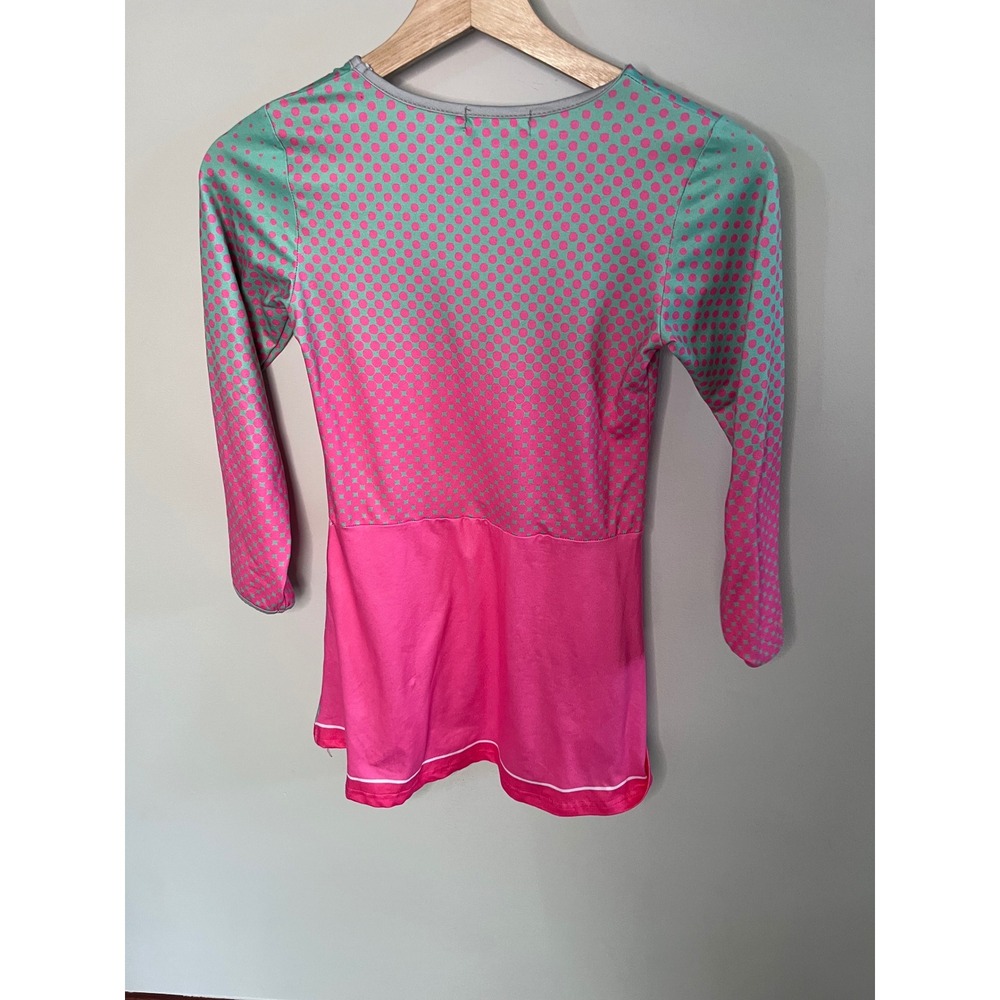 Disney Zombies Seabrook High Cheer Costume Dress Pink Teal Mighty Shrimp Kids - Picture 3 of 5